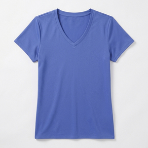 Camiseta Premium Unisex con Cuello en V, Corte Regular, Manga Corta, Diseño de Diamantes en Patchwork, Ropa Deportiva, Secado Rápido, Transpirable - Product Image 1