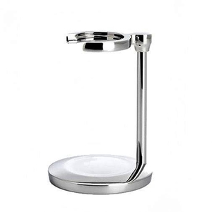 Multi-Purpose Stainless Steel Shaving Stand with Weighted Base Removable Razor Brush Holder - Product Image 4
