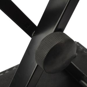 Sgabello Regolabile Nero per Pianoforte, Sedile Pieghevole in Ferro per Tastiera, Sostituisce 53441860 - Product Image 6