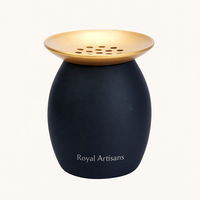 Brûleur d'encens arabe moderne Mubkhar Brûleur de Bakhoor en métal pour la décoration intérieure Parfum aromatique Tendance Moyen-Orient