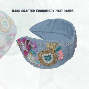 Diadema de Tela Ligera y Duradera de Alta Calidad para Bebés Niñas, Decoración para el Cabello, Regalo para Fiestas, Accesorios para el Cabello, Precio Bajo, Estilo Indio - Product Image 2