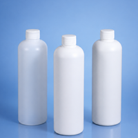 Bouteille en plastique ronde HDPE de 500 ml sérigraphiée avec bouchon à vis et joint en mousse d'aluminium pour détergent, lubrifiant et liquide d'entretien