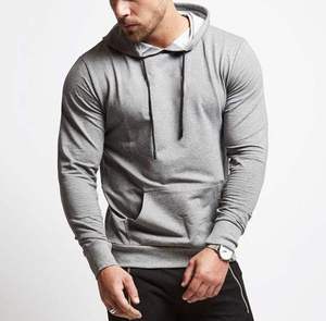 Sudadera con capucha para hombre, estilo deportivo, para gimnasio y correr, de tejido grueso, de secado rápido, transpirable, con capucha, personalizable, servicio OEM y ODM. - Product Image 6