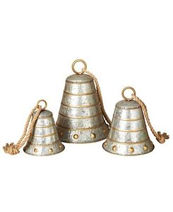 New Arrival <b>Small</b> Rustic Metal Christmas <b>Bell</b> Jute Loop Handmade Vintage Decorative Hanging Custom Size Home Garden Decor - Product Image 5
