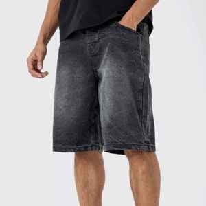 Shorts de Mezclilla para Hombre, Diseño Moderno, Lavados, Corte Holgado, Venta al Por Mayor, Logotipo Personalizado - Product Image 1