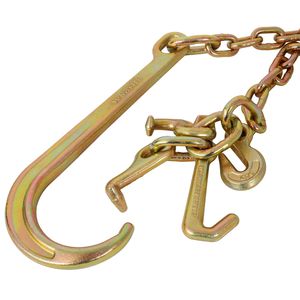 Cadena de Remolque G70 con Gancho en J de 15 Pulgadas de Eslabón Largo, 5/16'' x 6'' con Gancho de Agarre RTJ, 4700 Lbs WLL, de Alta Resistencia para Camiones de Transporte - Product Image 3
