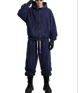 Conjunto Deportivo Personalizado de 2 Piezas para Hombre con Logotipo Personalizado, Sudadera con Cremallera Completa y Pantalones Deportivos Holgados, Ropa Deportiva Casual al por Mayor - Product Image 6