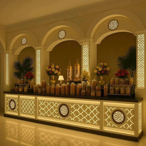 Mostrador de comida modular personalizable de acero inoxidable para catering - Product Image 1