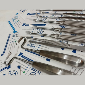 Ensemble complet d'instruments de chirurgie des cartilages de la mâchoire Daniel Gubisch, 13 pièces, ensemble d'instruments de rhinoplastie - Product Image 2