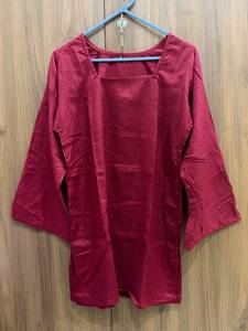 <b>Women</b> 100% Cotton Linen Formal Square Neck Bubble Sleeve Solid Color Summer Autumn Bohemian <b>Kurta</b> Tunika Top - Product Image 1