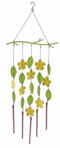 Carillons éoliens en verre à feuilles de fer personnalisés, cadeaux personnalisés, finition brillante, 28 pouces, à suspendre en extérieur pour la décoration de la maison - Product Image 2
