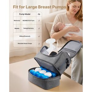 Borsa Portatile per Accessori Tiralatte con Pacchetto Ghiaccio, Compatibile con S1/S2 per Allattamento e Conservazione del Latte - Product Image 2
