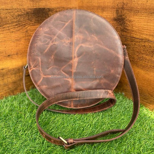 กระเป๋าถือหนังแท้สำหรับผู้หญิงกระเป๋าหนังสำหรับโรงอาหารลายคาวเกิร์ลและกระบองเพชร - Product Image 5