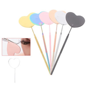 Stylish Personalized Lighted Magnifying Dual Sided Silver Finish Beauty Bar Wall Enhancement Eyelash <b>Mirror</b> Trendy Cosmetic Room - Product Image 1
