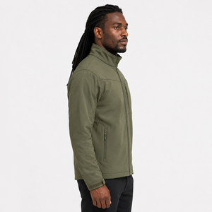 Veste d'hiver nouvelle, veste softshell personnalisée, vêtements de travail d'hiver pour hommes, coupe-vent, imperméable, polaire, fermeture éclair, veste softshell. - Product Image 2