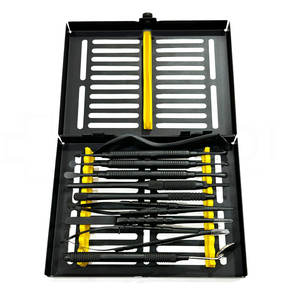 Kit de chirurgie micro-orale manuel de base en titane noir, 10 pièces, équipement dentaire parodontal, ensemble d'instruments CE Narham Enterprises - Product Image 6