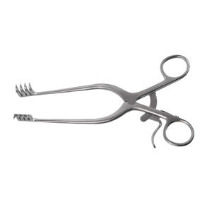 เครื่องมือถ่างไขสันหลัง Adson Cerebellar Retractor แบบ 4 ง่าม ทำจากเหล็กกล้าไร้สนิม ชนิดยึดติดเอง สำหรับศัลยกรรมประสาทและหนังศีรษะ รุ่น DC-S-9 ได้รับการรับรองมาตรฐาน CE ระดับ Class I - Product Image 4