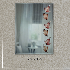 Premium Quality with clear reflective glass V-Groove Design <b>Mirror</b> Wall-Mounted Frameless Art Decor VG-035 - Product Image 6