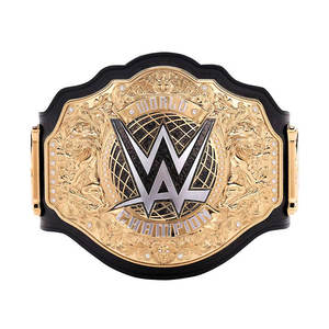 <b>WWE</b> World Championship Wrestling Title <b>Belt</b> Gold Plated And Genuine Leather - Product Image 3