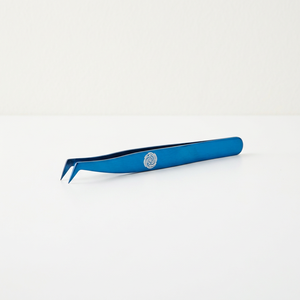 Pinzas para extensión de pestañas de color azul plasma, con punta de volumen y punta fina, y pinzas individuales, en caja rosa, set de herramientas de embalaje. - Product Image 4