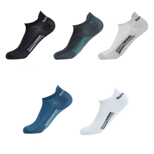 Ankle <b>Socks</b> <b>Men</b> Women Breathable Knitted Sport Low Cut Crew <b>Socks</b> <b>White</b> Black Gray Blue Summer Casual Wear - Product Image 1