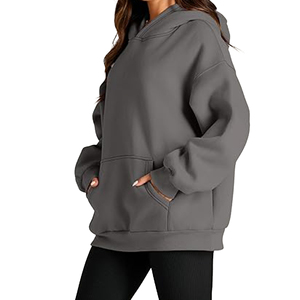 Sudadera con capucha extragrande de 500 g/m², sudadera gruesa para mujer, sudadera cálida informal de talla grande para mujer - Product Image 3