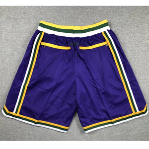 Pantalones Cortos de Baloncesto Personalizados de Alta Calidad, Pantalones Cortos Deportivos de Malla de Poliéster Vintage para Hombre - Product Image 1