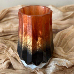 Designer Resin Vase <b>for</b> Artistic <b>Table</b> Decor Premium Handcrafted Tabletop Ornament Made in India - Product Image 3