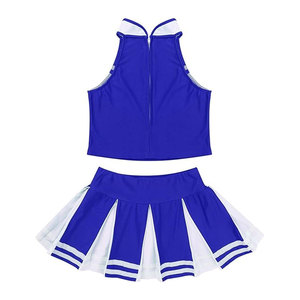 Uniforme de Animadora Personalizado, Sin Mangas, Poliéster Elástico, Ropa Deportiva, Diseño de Falda Acampanada, Proveedor Mayorista OEM ODM - Product Image 2