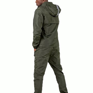Wrinkled Fabric Outdoor Hiking Camping Sportswear Windbreaker Men's Tracksuit Fashion Clothing 2 Piece <b>Wind</b> <b>Breaker</b> Tracksuits - Product Image 3