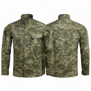 Camisa de Uniforme de Manga Larga con Estampado de Camuflaje Digital, Ropa de Trabajo Ligera y Transpirable para Exteriores, Chaquetas con Diseño de Bolsillos - Product Image 6