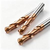 XINTIEGEN 58 °   Foret en carbure monobloc extra long de 120 mm, 2 cannelures, D7.8-D15, foret hélicoïdal CNC pour machine de fraisage de métaux
