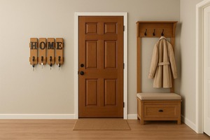 Stylish Wooden Home Word <b>Key</b> Holder <b>Hook</b> For New Home Decor And <b>Wall</b> Mounted <b>Key</b> Storage Space Saving Solution From India - Product Image 2