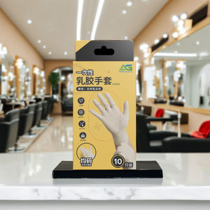 Guantes Desechables de Látex Personalizados, Grosor Medio, Multiusos para Salón de Belleza - Product Image 1