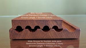 Portaplumas de madera con diseño de arte indio personalizado, rectangular, moderno, para mesa, tallado en madera, decoración para el hogar, por UO India - Product Image 5