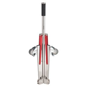 Treppiede Professionale in Acciaio Inossidabile Rinforzato, Altezza Massima Regolabile 320 cm (10,5 piedi), con Ruote e Supporto per Illuminazione - Product Image 2