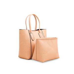 Bolsa de compras marrón informal para todos los días hecha de material de PU - Product Image 2