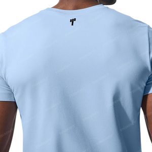 Nouveauté, t-shirt unisexe de luxe à col montant, logo personnalisé imprimé, t-shirt oversize pour homme, vente en gros, fabriqué au Pakistan - Product Image 5