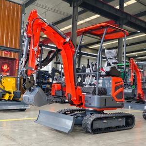 Miniexcavadora de orugas de 2.5 toneladas con motor PLC, alta eficiencia, enganche rápido y cucharón con garra para limpieza de terrenos agrícolas, logotipo y color personalizables, envío gratuito. - Product Image 6