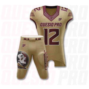 Tenues de football américain personnalisées brodées pour jeunes, équipes universitaires, maillots de flag football, shorts, ensembles, vêtements de sport par sublimation - Product Image 4
