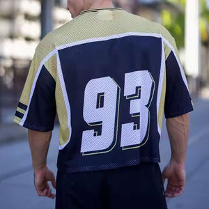 ชุดรักบี้อเมริกันคุณภาพสูงสำหรับผู้ชาย เสื้อฟุตบอลตาข่ายระบายอากาศสำหรับเล่นกีฬา สวมใส่สบายและทนทาน เหมาะสำหรับทีม - Product Image 6