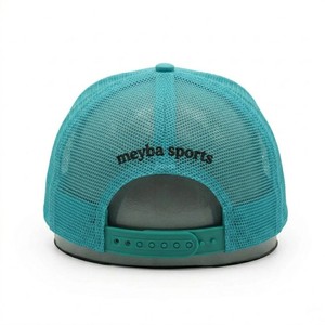 Casquette Trucker en Maille Bleu Aqua, Réglable, Respirante, Légère, pour l'Extérieur, Décontractée, d'Été, Unisexe Adulte, 6 Panneaux, Vente en Gros - Product Image 3