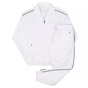 Ensemble de survêtement pour homme en polyester, haut et pantalon, de haute qualité, vêtements de sport, survêtement à fermeture éclair intégrale, coupe ajustée, ensemble de jogging - Product Image 3