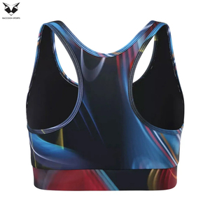 Soutien-gorge de sport pour femme, impression par sublimation, vêtements de fitness, vêtements de yoga, meilleure qualité, respirant, soutien-gorge de sport uni - Product Image 3