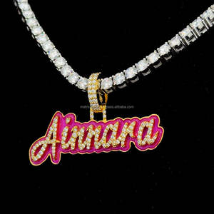 จี้เมอร์ซิไนท์ฮอปโมอิสซาไนท์แบบหลังเคลือบสีชมพูเรืองแสงในความมืดสีเงิน925 - Product Image 6