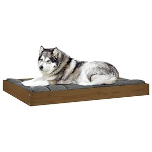 Cama para Perro de Madera de Pino Sólido Color Marrón Miel, Resistente, 40.0 X 29.1 X 3.5 Pulgadas, Camas Duraderas para Mascotas - Product Image 6