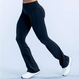 Nouveaux Leggings de Sport Évasés Sans Coutures pour Femmes, Effet Scrunch, Haute Élasticité, pour Yoga et Fitness - Product Image 3