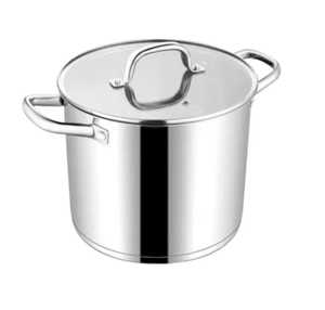Premium Stainless Steel Stockpot with Lid Induction Compatible <b>Deep</b> Cooking Soup Pot Heavy Duty Cookware - Product Image 6