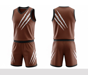 Uniforme de basket-ball personnalisé avec logo, sublimation, jersey et short en polyester respirant à séchage rapide, vêtements de sport d'équipe pour hommes, femmes et jeunes - Product Image 1