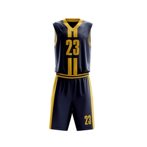 Nouveaux uniformes de basket-ball au design tendance, vêtements de basket-ball très demandés, ensemble d'uniformes de basket-ball sublimés à séchage rapide, en vente à bas prix - Product Image 2